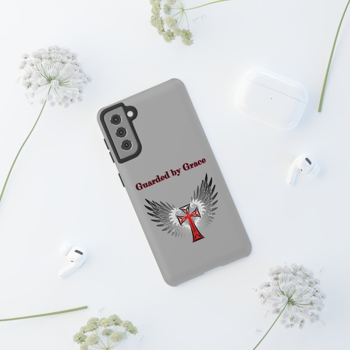 Cell Phone Case with Guardian Angel Design Tough Cases for Protection Spiritual Gifts Unique Accessories Personalized Tech