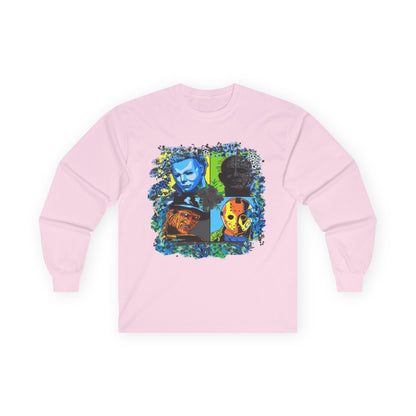 T-Shirt Artistic Long Sleeve Tee Unique Graphic Apparel Unisex Casual Wear Gift for Art Lovers Eco-Friendly Fashion Comfortable Layering Halloween