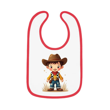 Baby Cowboy Bib Adorable Bib for Toddlers Funny Baby Gift Cowboy Theme Nursery Cute Baby Accessories