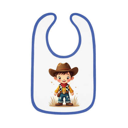 Baby Cowboy Bib Adorable Bib for Toddlers Funny Baby Gift Cowboy Theme Nursery Cute Baby Accessories
