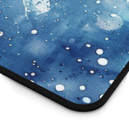 Patriotic Watercolor Stars Desk Mat – Red White Blue Mouse Pad