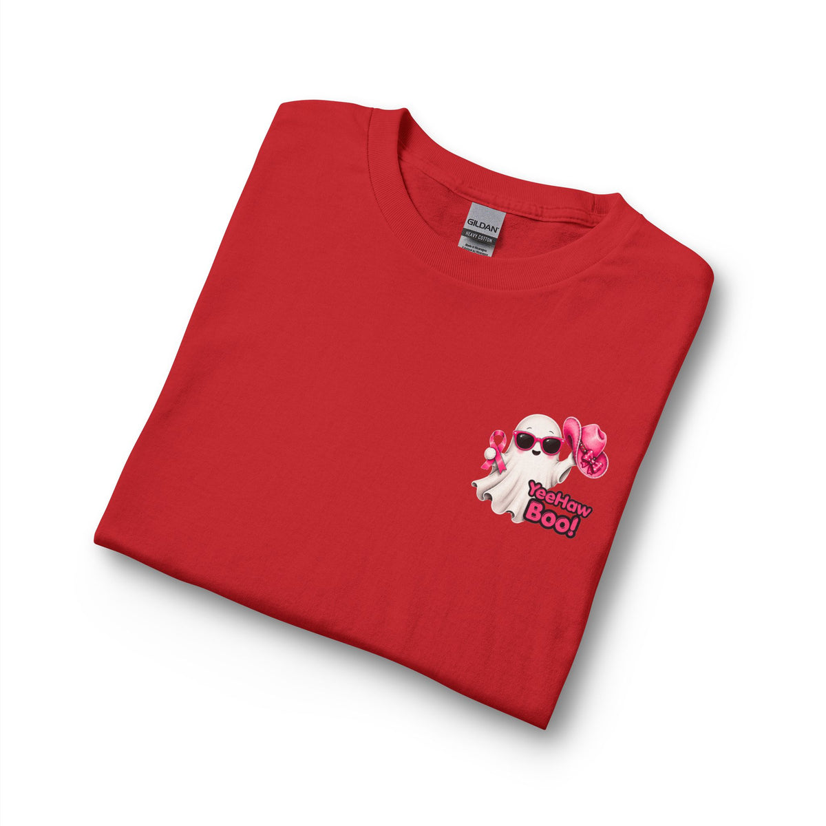 Breast Cancer Awareness Long Sleeve — "In October We Wear Pink" Ghost Tee