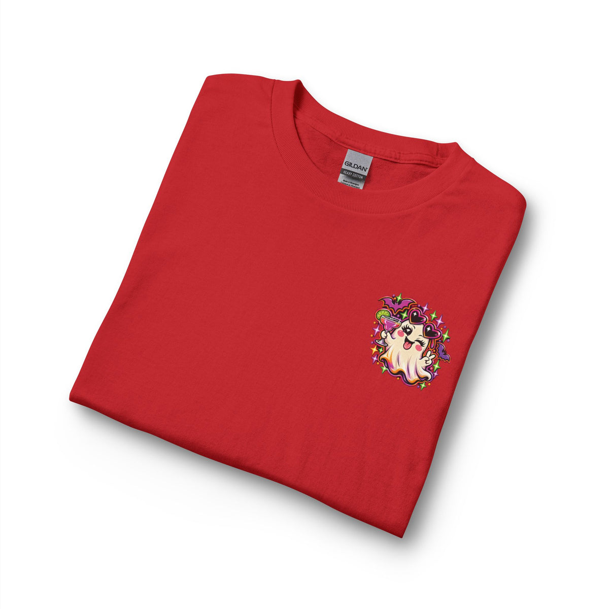 Halloween Long Sleeve Tee — "Just Here for the Boos" Ghost Party Shirt