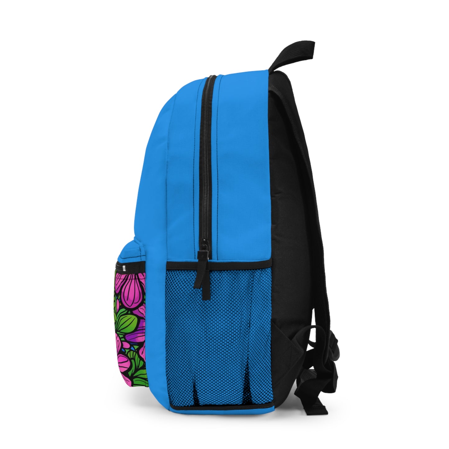 Floral Doodle Backpack — Colorful Daisy Print School & Travel Bag