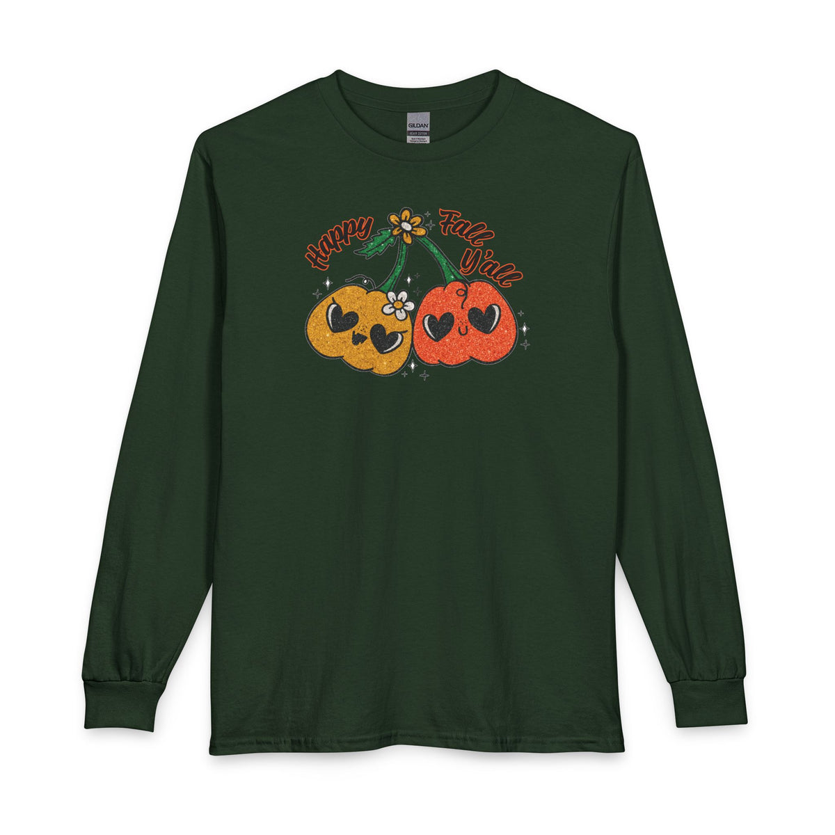 Happy Fall Y'all Pumpkin Long Sleeve Tee