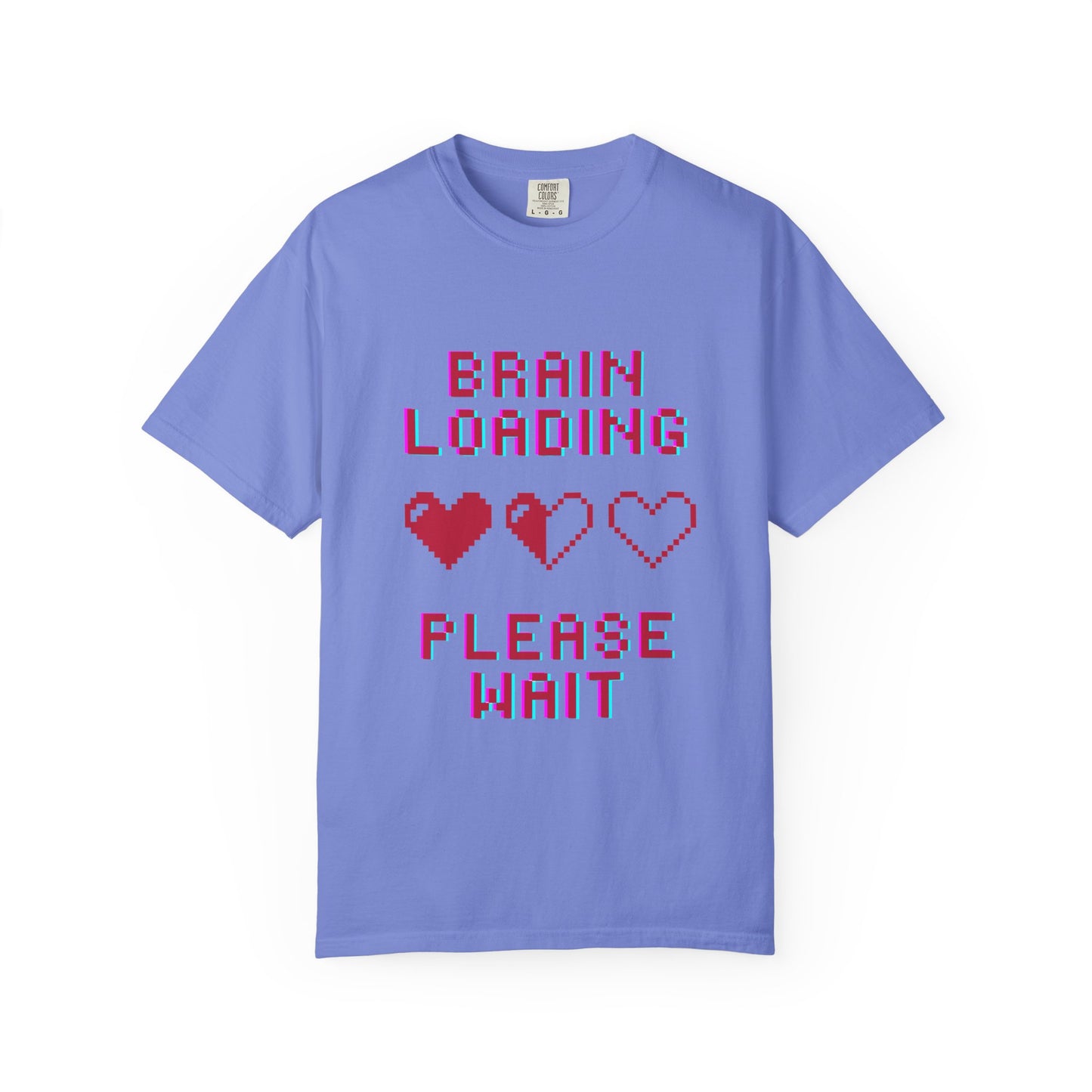 T-Shirt Brain Loading Unisex T-shirt Gamer Gift Fun Gift Geeky Apparel Cute Slogan Tee Perfect for Relaxation