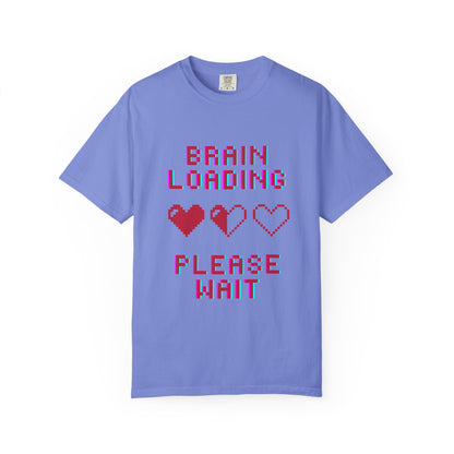 T-Shirt Brain Loading Unisex T-shirt Gamer Gift Fun Gift Geeky Apparel Cute Slogan Tee Perfect for Relaxation