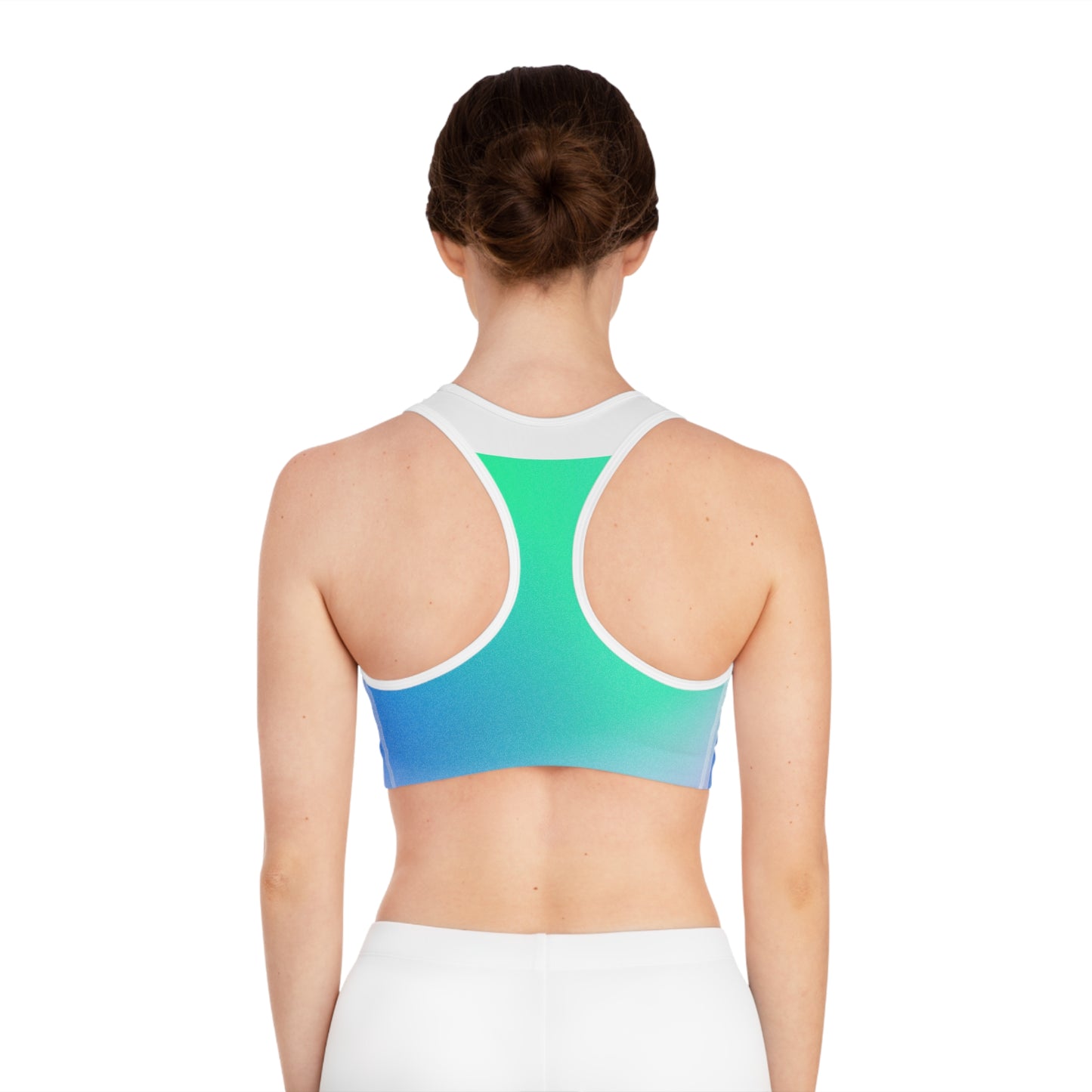 Sports Bra, Workout Top Fitness Apparel Activewear Trendy Athletic Wear Yoga Gear Vibrant Gradient