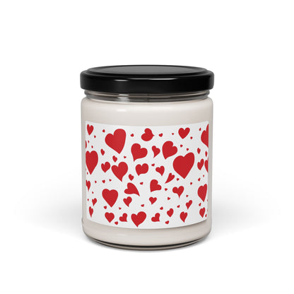 Valentine Heart Soy Candle — 9oz Scented Jar