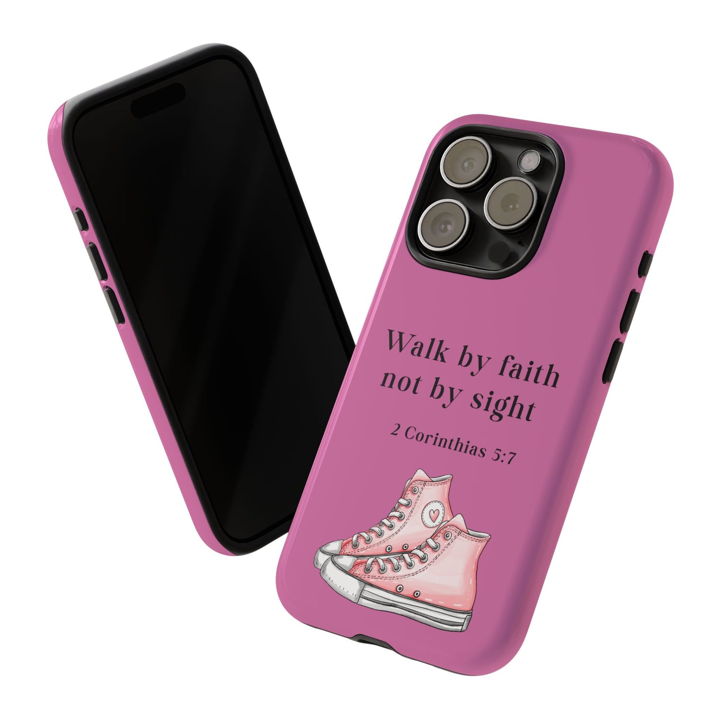 Cellphone Cae Faith-Inspired Phone Case Inspirational Gift Bible Verse Accessory Pink Converse Design Christian Phone Cover