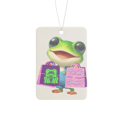 Car Air Freshener — Cute Froggy Shopper Scented Hanging Air Freshener