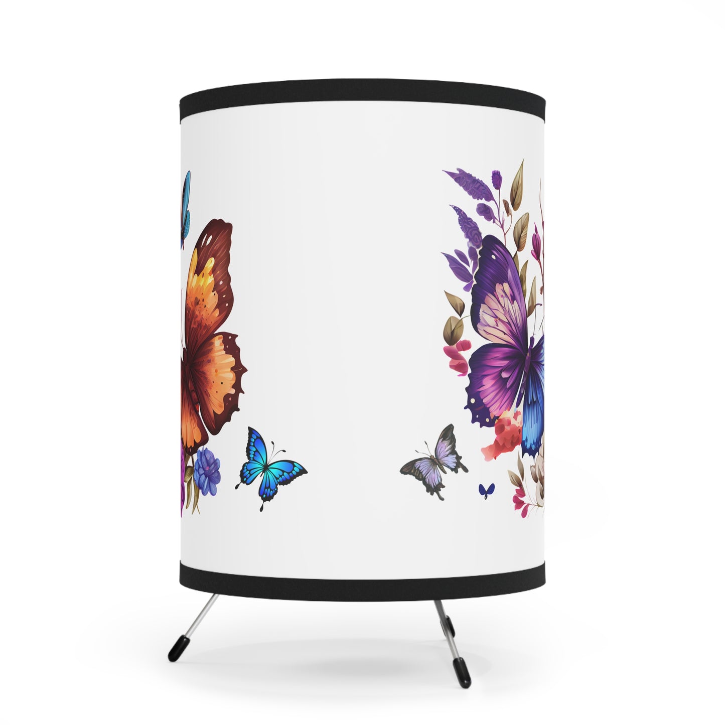 Lamp Butterfly Tripod Lamp Vibrant Home Decor Stylish Lighting Nature-Inspired Design,Perfect Gift for Flower Lovers