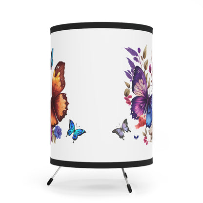 Lamp Butterfly Tripod Lamp Vibrant Home Decor Stylish Lighting Nature-Inspired Design,Perfect Gift for Flower Lovers