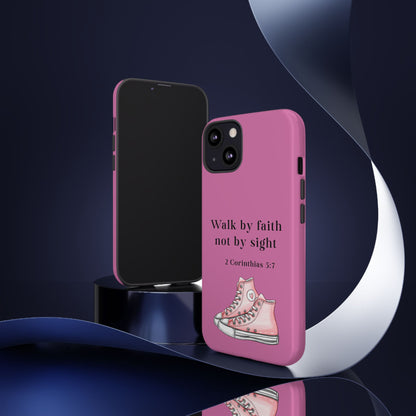 Cellphone Cae Faith-Inspired Phone Case Inspirational Gift Bible Verse Accessory Pink Converse Design Christian Phone Cover
