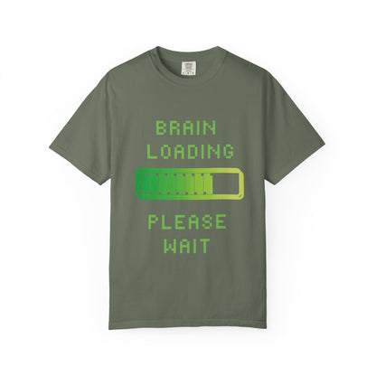 T-Shirt Loading Awareness T-Shirt - 8-bit Humor Gamer Gift Brain Loading Tee Unisex Graphic Shirt Quirky Humor Clothing