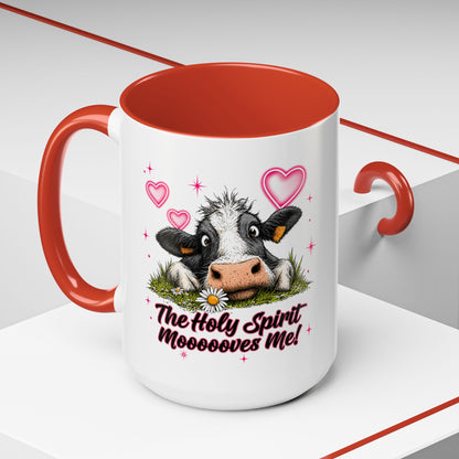 The Holy Spirit Moooves Me Coffee Mug
