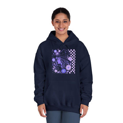 Sweatshirt Whimsical Floral Unisex Hooded Sweatshirt Casual Wear Streetwear Gift for Her Cozy Sweatshirt Spring Fashion Halloween
