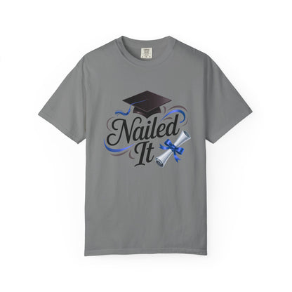 Nailed It Graduation T-Shirt — Cap & Diploma Celebration Tee