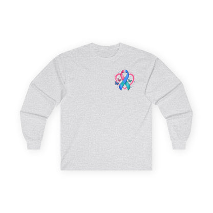 Thyroid Cancer Awareness Long Sleeve Tee – 'Stronger Than the Storm' Support Shirt