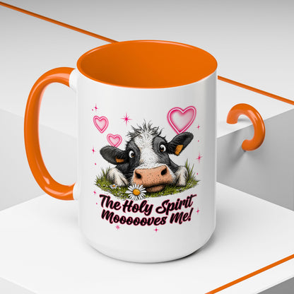 The Holy Spirit Moooves Me Coffee Mug