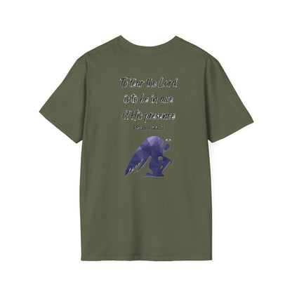 T-Shirt Unisex Softstyle T-Shirt with Inspirational Psalm Design Motivational Tee Christian Apparel Faith-Based Gift Casual Wear