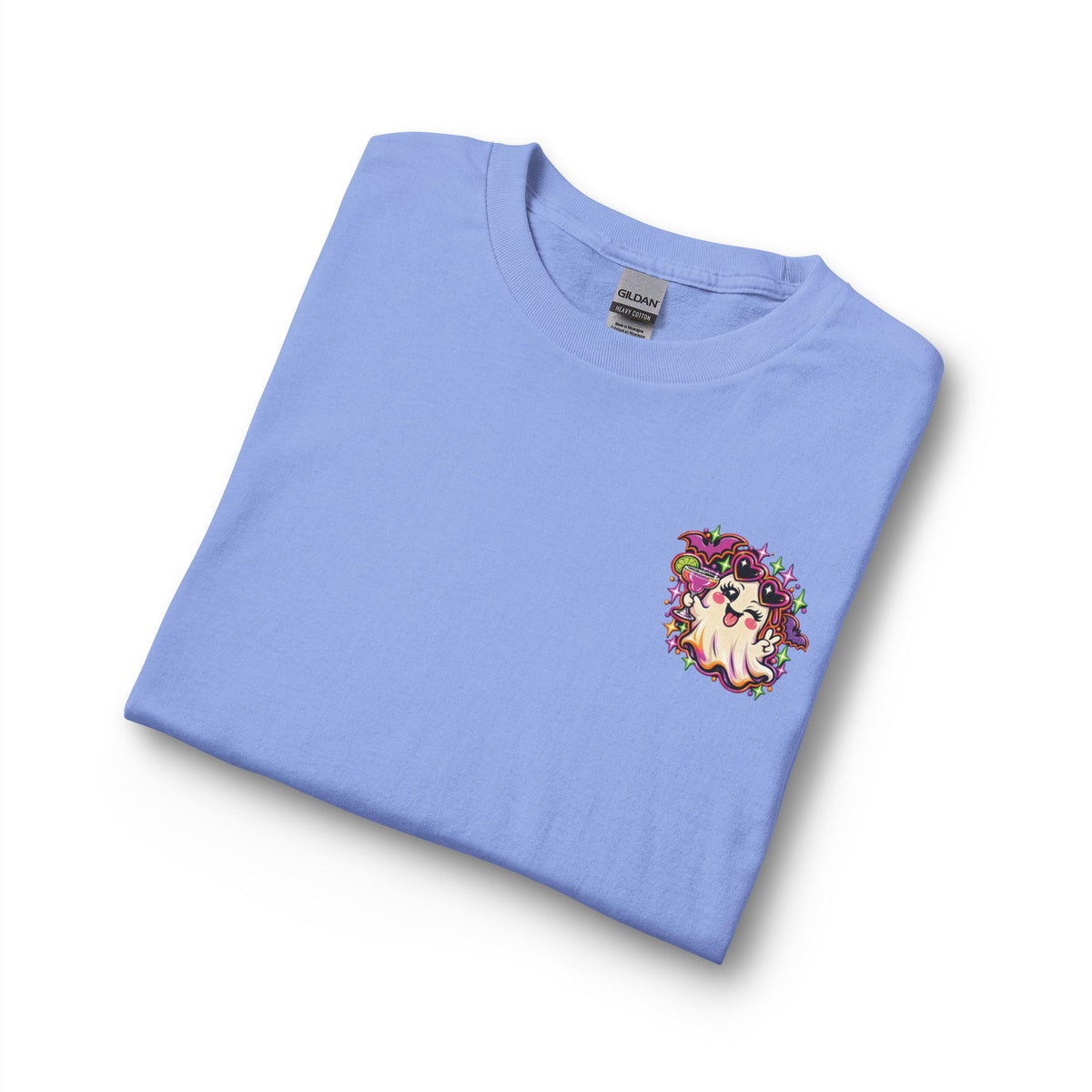 Halloween Long Sleeve Tee — "Just Here for the Boos" Ghost Party Shirt