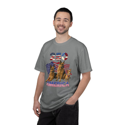250 America German Shepherds Patriotic T-Shirt