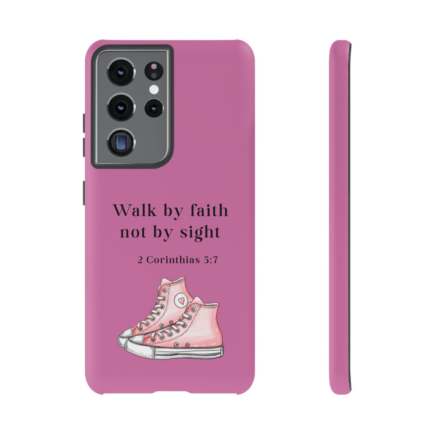Cellphone Cae Faith-Inspired Phone Case Inspirational Gift Bible Verse Accessory Pink Converse Design Christian Phone Cover