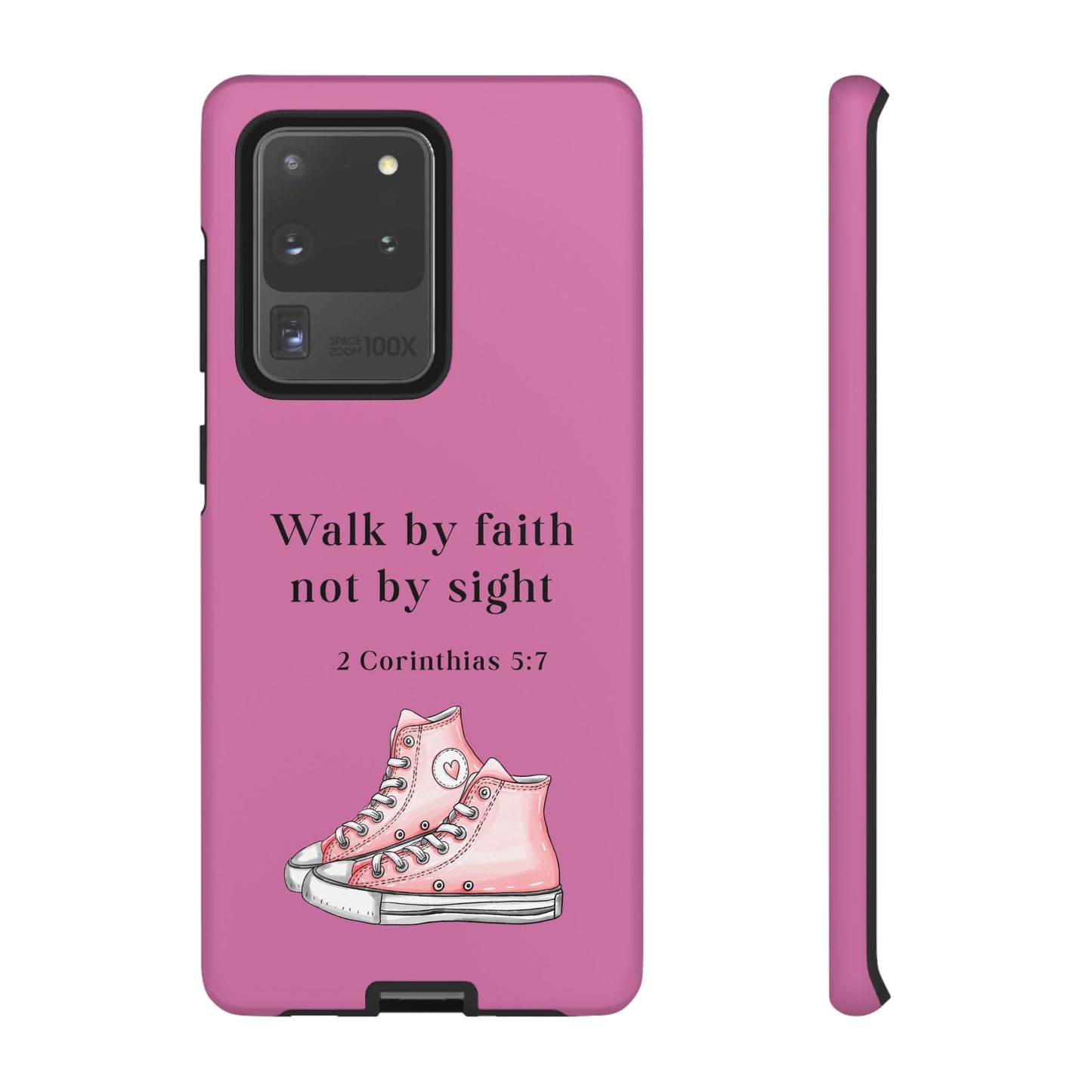 Cellphone Cae Faith-Inspired Phone Case Inspirational Gift Bible Verse Accessory Pink Converse Design Christian Phone Cover
