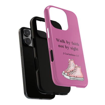 Cellphone Cae Faith-Inspired Phone Case Inspirational Gift Bible Verse Accessory Pink Converse Design Christian Phone Cover
