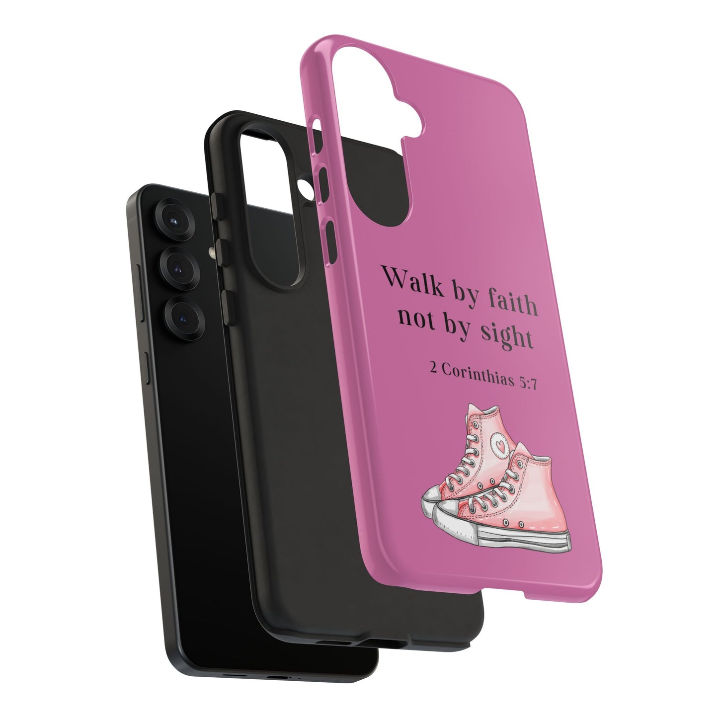 Cellphone Cae Faith-Inspired Phone Case Inspirational Gift Bible Verse Accessory Pink Converse Design Christian Phone Cover