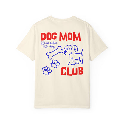 Dog Mom Club T-Shirt — Cute Paw Print & Bone Graphic Tee