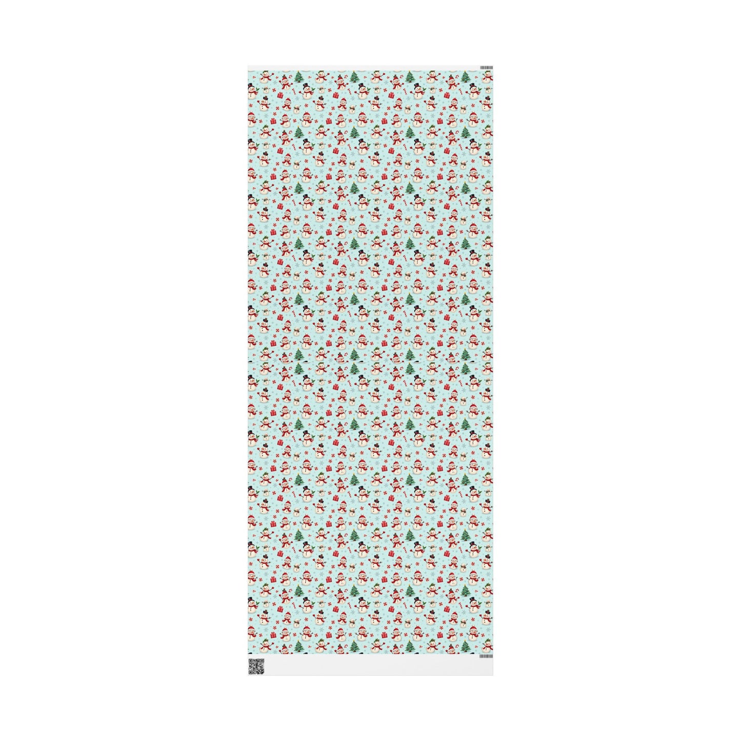 Festive Christmas Wrapping Paper, Holiday Gift Wrap, Snowman and Santa Print, Perfect for Christmas, Birthdays, and New Year Celebrations