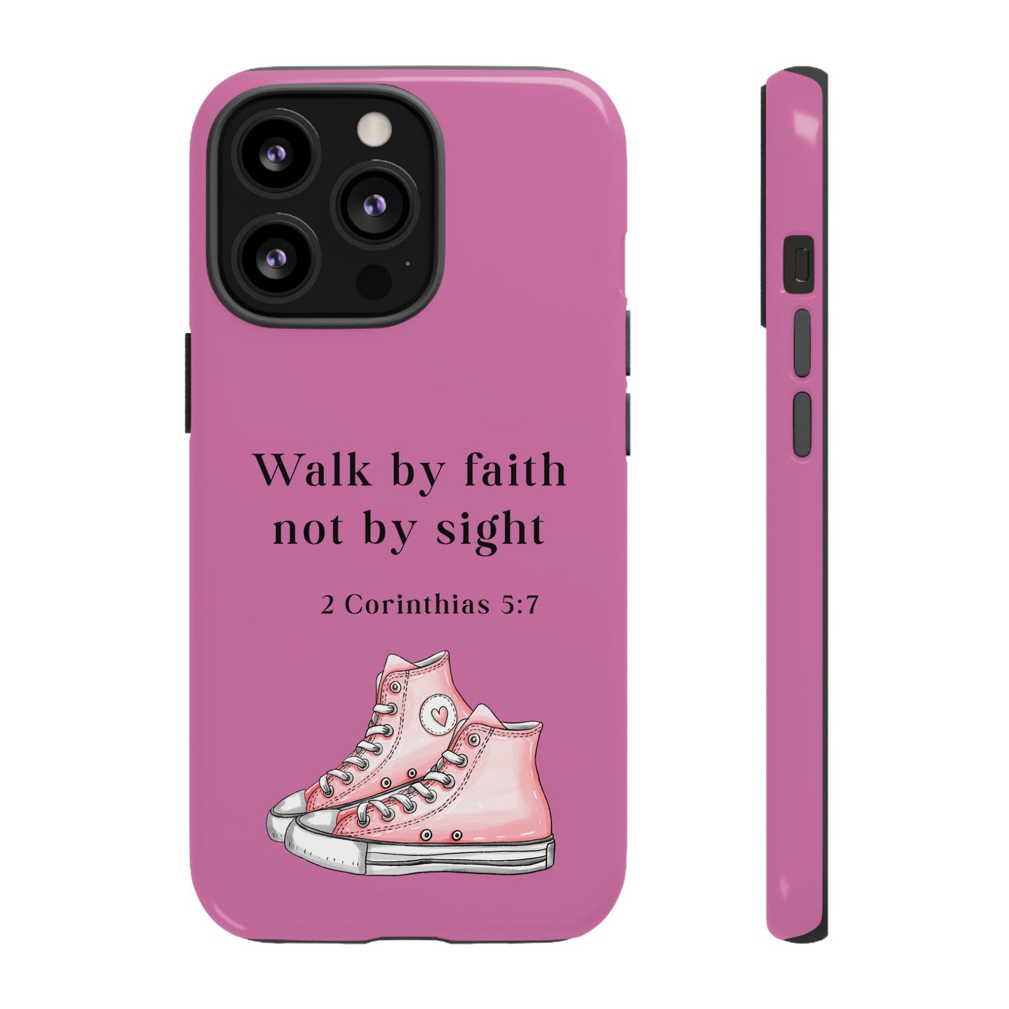 Cellphone Cae Faith-Inspired Phone Case Inspirational Gift Bible Verse Accessory Pink Converse Design Christian Phone Cover