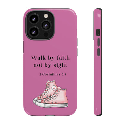 Cellphone Cae Faith-Inspired Phone Case Inspirational Gift Bible Verse Accessory Pink Converse Design Christian Phone Cover