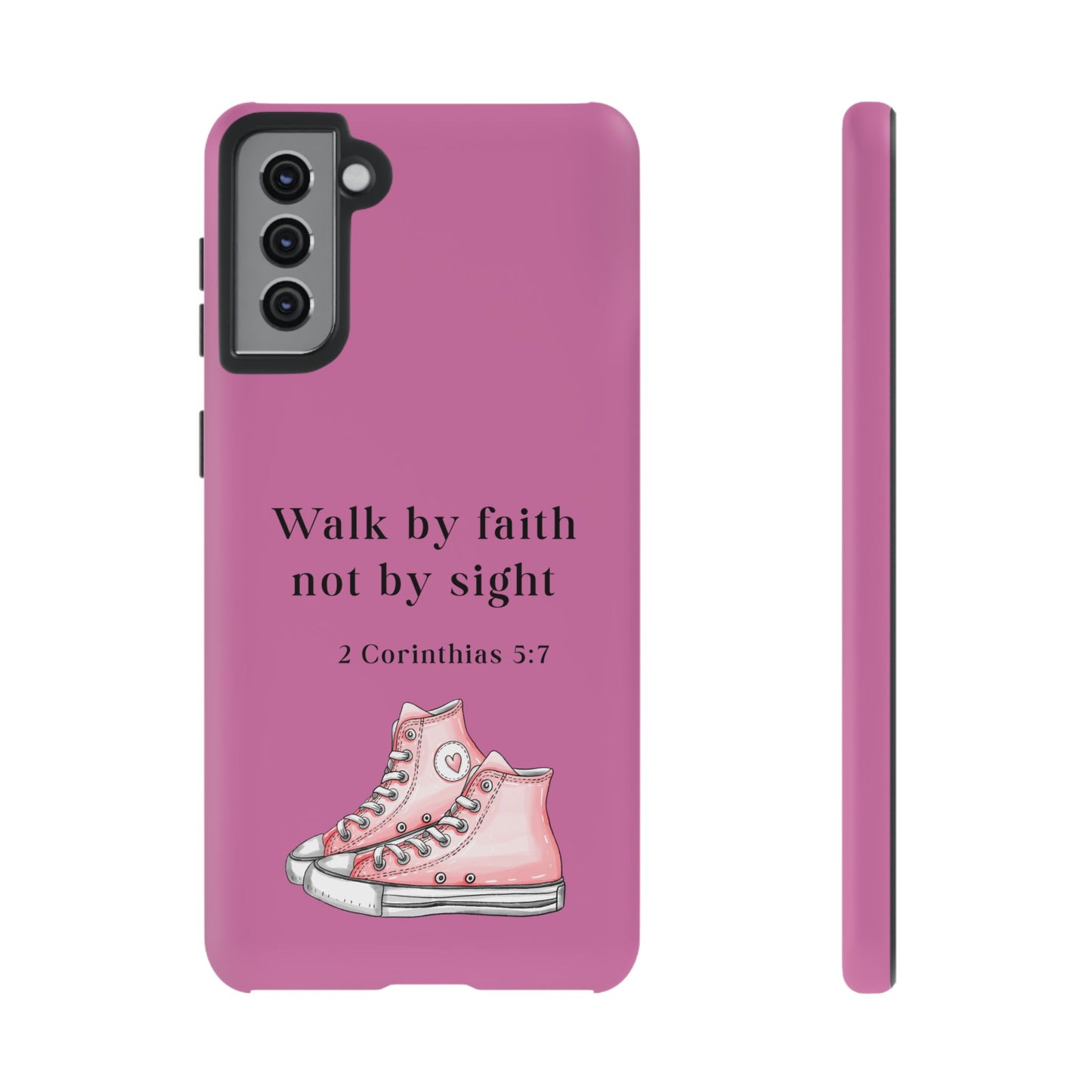 Cellphone Cae Faith-Inspired Phone Case Inspirational Gift Bible Verse Accessory Pink Converse Design Christian Phone Cover