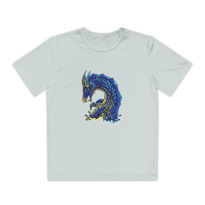 T-Shirt  Youth Dragon Graphic Tee Competitive Spirit Shirt for Kids Epic Dragon Art Birthday Gift Sports Event Apparel