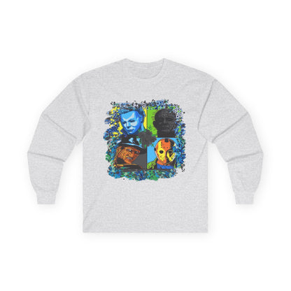 T-Shirt Artistic Long Sleeve Tee Unique Graphic Apparel Unisex Casual Wear Gift for Art Lovers Eco-Friendly Fashion Comfortable Layering Halloween