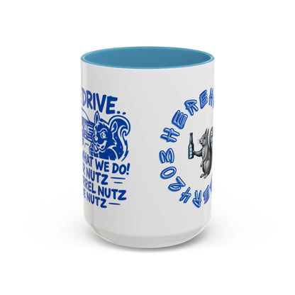 Funny Squirrel Coffee Mug – “Here Hold My Beer” Accent Ceramic Mug (15oz)
