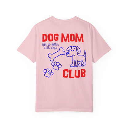 Dog Mom Club T-Shirt — Cute Paw Print & Bone Graphic Tee