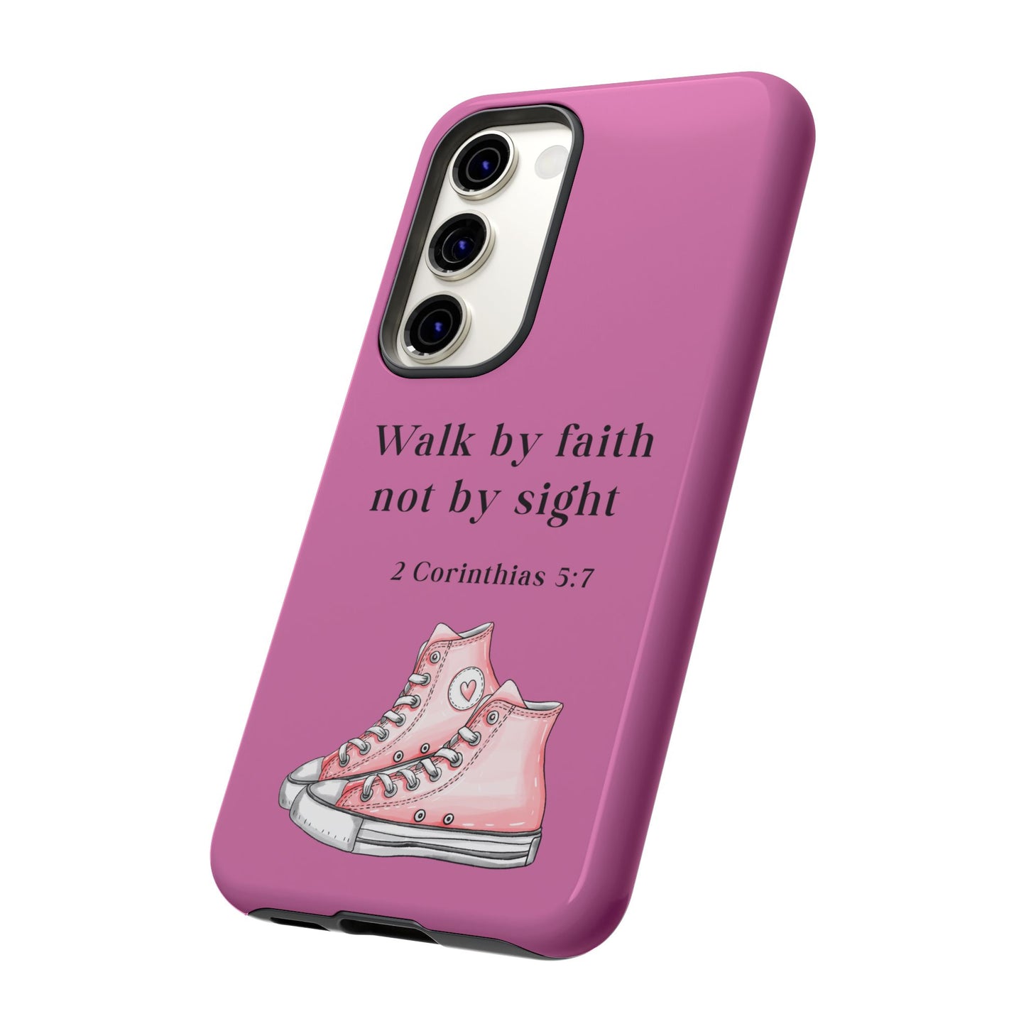 Cellphone Cae Faith-Inspired Phone Case Inspirational Gift Bible Verse Accessory Pink Converse Design Christian Phone Cover