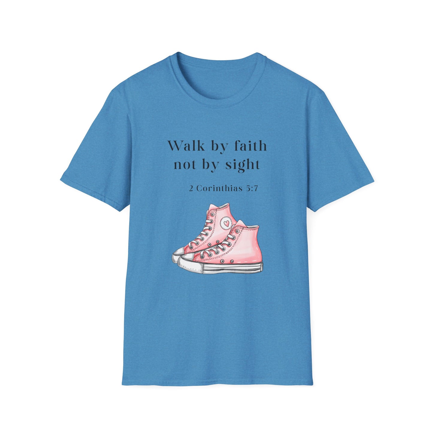 Faith-Inspired Unisex T-Shirt, Walk by Faith Tee, Christian Graphic Shirt, Inspirational Apparel, Casual Everyday Wear, Birthday Gift Idea