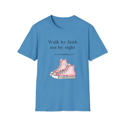 Faith-Inspired Unisex T-Shirt, Walk by Faith Tee, Christian Graphic Shirt, Inspirational Apparel, Casual Everyday Wear, Birthday Gift Idea