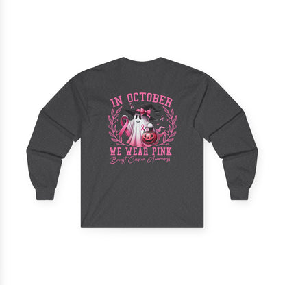 T-Shirt Breast Cancer Awareness Long Sleeve Tee Pink October Shirt Unisex Tee Supportive Apparel Awareness Month Merchandise