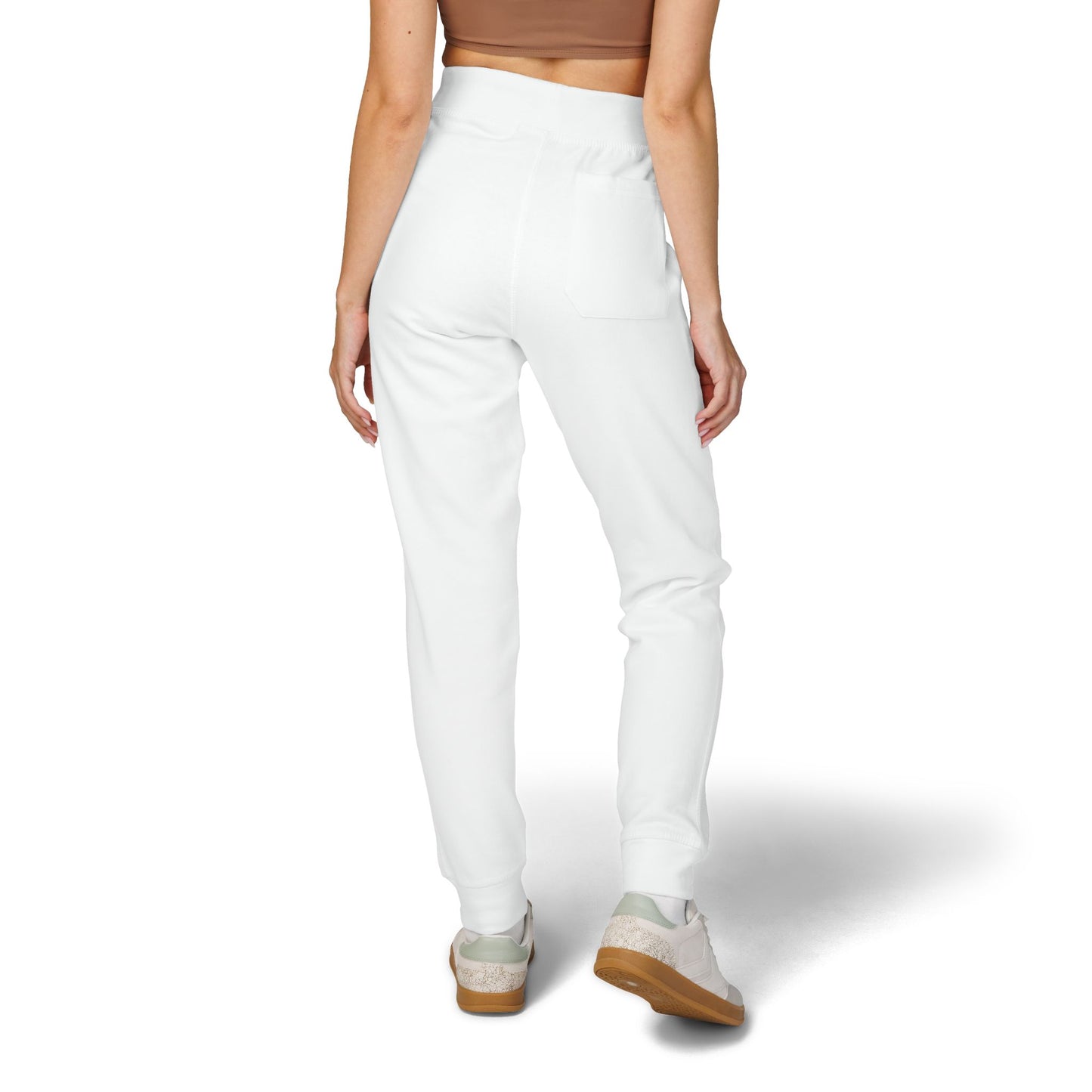 Embroidered Unisex Fleece Sweatpants - Cozy Comfort in Blush Pink