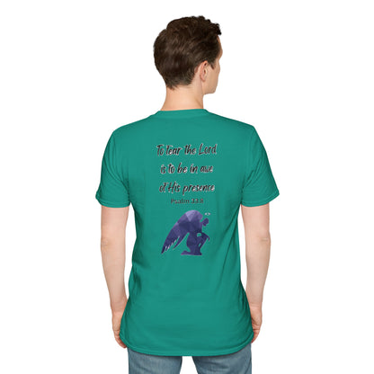 T-Shirt Unisex Softstyle T-Shirt with Inspirational Psalm Design Motivational Tee Christian Apparel Faith-Based Gift Casual Wear