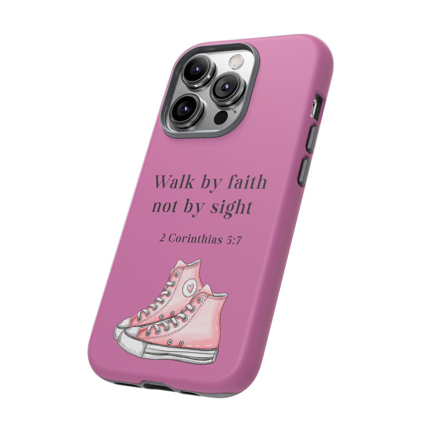 Cellphone Cae Faith-Inspired Phone Case Inspirational Gift Bible Verse Accessory Pink Converse Design Christian Phone Cover