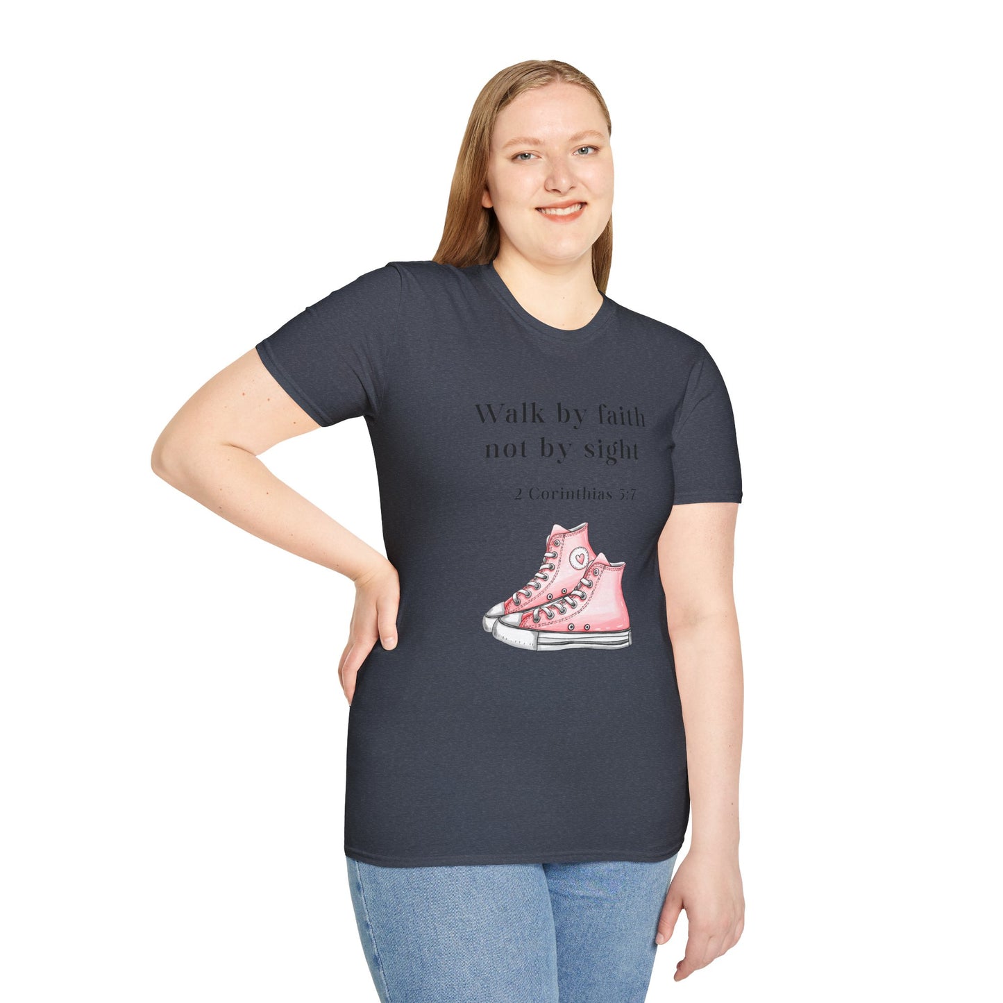 Faith-Inspired Unisex T-Shirt, Walk by Faith Tee, Christian Graphic Shirt, Inspirational Apparel, Casual Everyday Wear, Birthday Gift Idea
