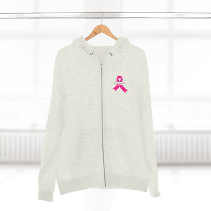 Sweatshirt Breast Cancer Awareness Unisex Zip Hoodie - Stronger Than The Storm Cool Weather Wear