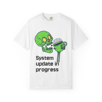 T-Shirt Funny Skeleton T-Shirt Unisex Graphic Tee Halloween Shirt Casual Wear Gift for Tech Lovers Humor Apparel